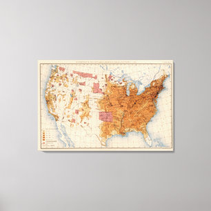 11 Population 1880 Canvas Print
