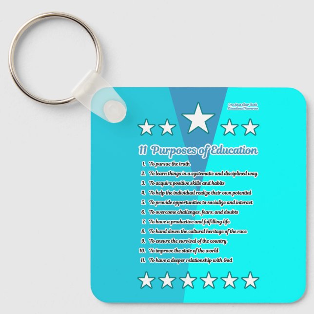 11 Purposes of Education Key Ring (Front)
