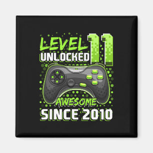 11 Unlocked Awesome 2010 Video Game 11th Birthday Magnet
