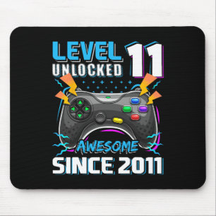 11 Unlocked Awesome 2011 Video Game 11th Birthday  Mouse Mat