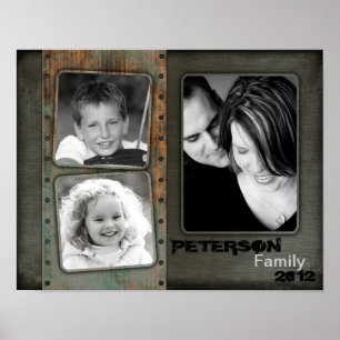 11"x14" 3 Slot Family Collage Montage Urban Blade Poster