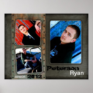 11"x14" 3 Slot SENIOR Collage Montage Urban Blade Poster