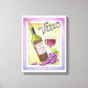 11"X14" CANVAS PRINT - YOU HAD ME AT MERLOT, WINE