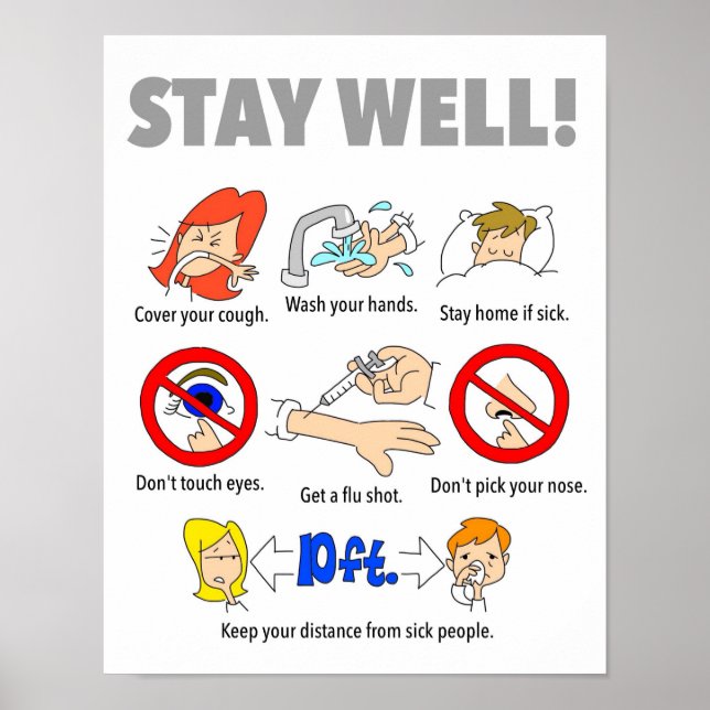 11"x14" STAY WELL Poster (Front)