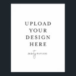 11" x 14" Poster - Portrait<br><div class="desc">Customise your card in Templett. After you are done editing,  download your file in a JPG format (don't forget to turn on the bleed option). Upload your design here by clicking on the blue "Personalise" button.</div>