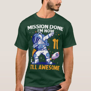11 Year Old Astronaut Space Planet 11th Birthday B T-Shirt