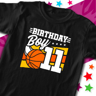 11 Year Old Basketball Party 11th Birthday Boy T-Shirt