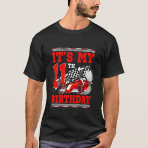 11 Year Old Birthday Boys It's My 11th Birthday Ra T-Shirt