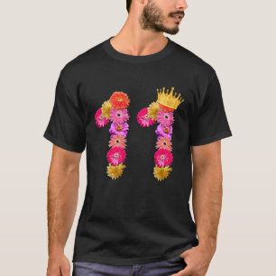 11 Year Old Birthday Girls Flower Crown Its My 11t T-Shirt
