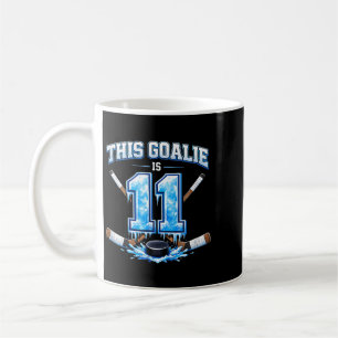 11 Year Old Birthday Ice Hockey Goalie Coffee Mug