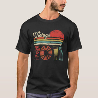 11 Year Old Birthday Vintage 2011 11th Birthday T-Shirt