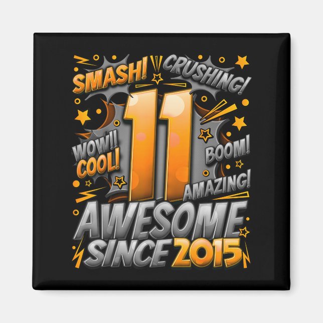 11 Year Old For Boys 11th Birthday Boy 11 Year Old Magnet (Front)