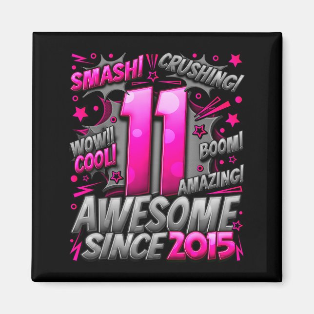 11 Year Old For Boys 11th Birthday Boy 11 Year Old Magnet (Front)