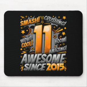 11 Year Old For Boys 11th Birthday Boy 11 Year Old Mouse Mat