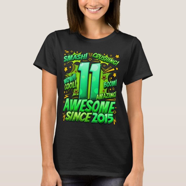 11 Year Old For Boys 11th Birthday Boy 11 Year Old T-Shirt (Front)