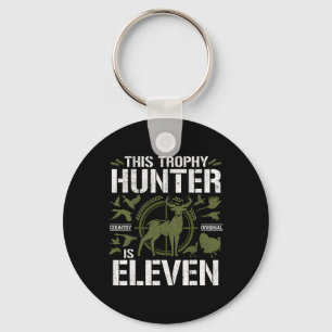 11 Year Old Hunting Birthday Party Deer Hunter 11t Key Ring