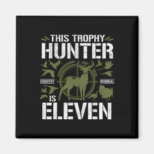 11 Year Old Hunting Birthday Party Deer Hunter 11t Magnet