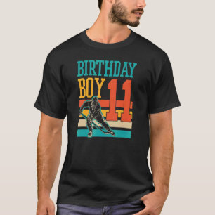 11 Year Old Ice Hockey Themed 11th Birthday Party T-Shirt