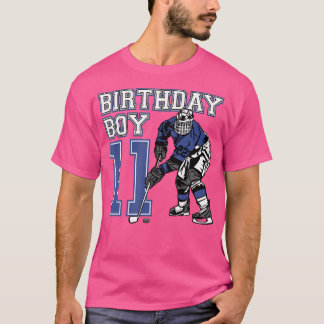 11 Year Old Ice Hockey Themed Birthday Party 11Th  T-Shirt