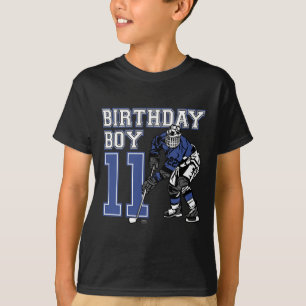 11 Year Old Ice Hockey Themed Birthday Party 11th T-Shirt