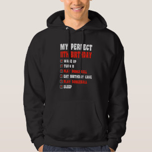 11 Year Old Perfect 11th Birthday Dodgeball 11th B Hoodie