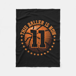 11 Year Old Sketll 11th Birthday Boy Sketll Player Fleece Blanket