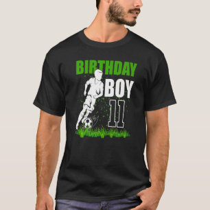 11 Year Old Soccer Birthday Party Theme 11th  For  T-Shirt