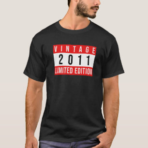 11 Year Old  Vintage 2011  11st Birthday  1 T-Shirt