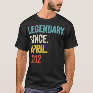 11 Years Legendary Since April 2012 11th Birthday2 T-Shirt