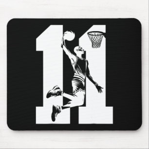 11 Years Number 11 Sketll 11th Birthday Mouse Mat