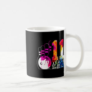 11 Years Of Being Awesome Bowling 11th Birthday Coffee Mug