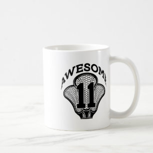 11 Years Of Being Awesome Lacrosse 11th Birthday Coffee Mug