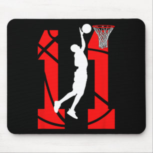 11 years Old 11th Birthday Boy Basketball lovers  Mouse Mat
