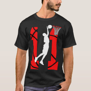 11 years Old 11th Birthday Boy Basketball lovers T-Shirt