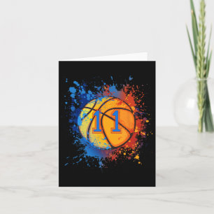 11 Years Old 11th Birthday Bysketbyll Gift For Boy Card