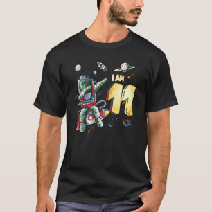 11 Years Old Birthday Boy Astronaut Space 11th Bir T-Shirt