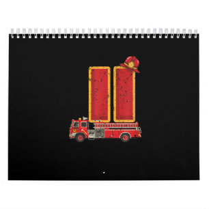 11 Years Old Birthday Boy Gifts Firefighter Calendar
