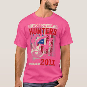 11 Years Old Deer Hunter Born In 2011 11Th Birthda T-Shirt