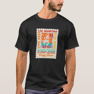 11 Years Old Palm Trees Beach 2010 Retro Stamp 11T T-Shirt