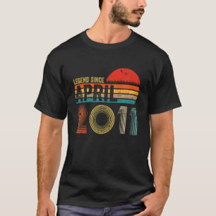 11 Years Old Retro Birthday Gifts Legend Since Apr T-Shirt
