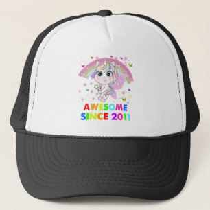 11 Years Old Unicorn Cutie 10th Birthday Unicorn G Trucker Hat