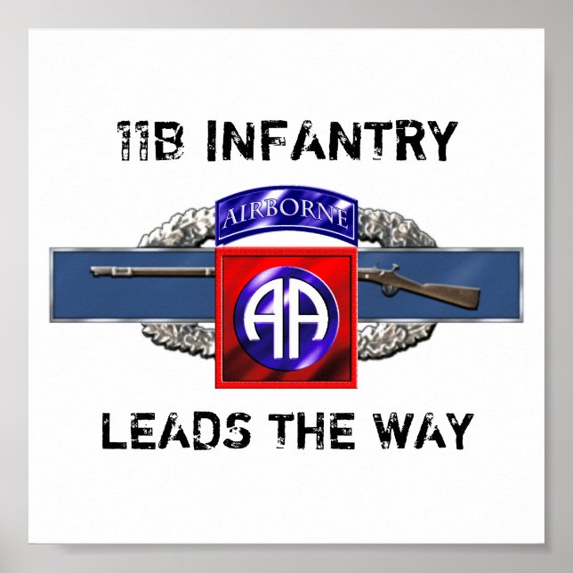 11B 82nd Airborne Division Poster (Front)