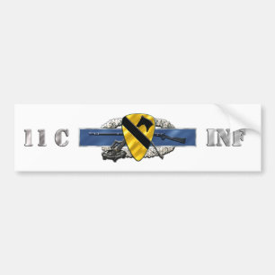 11C 1st Cavalry Division Bumper Sticker