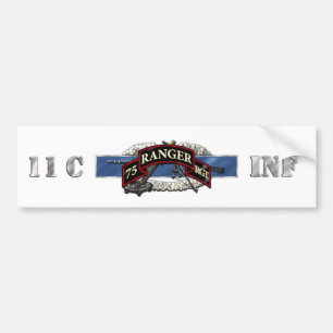 11C 75th Ranger Regiment Bumper Sticker