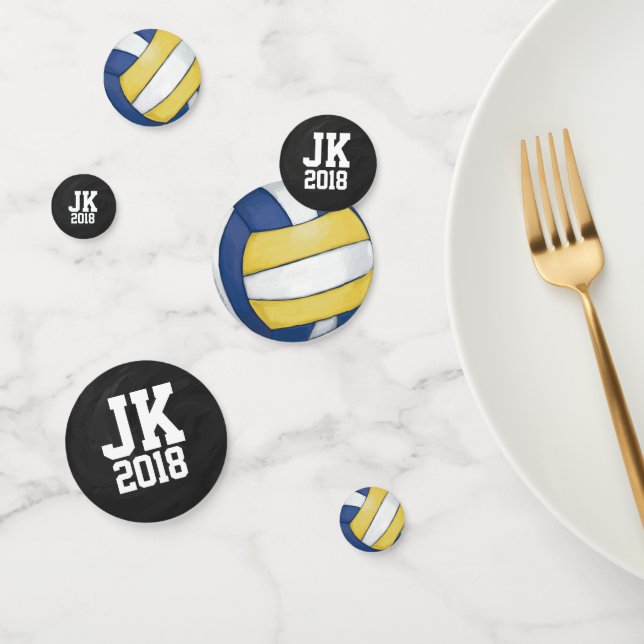 11of12 Personalised Volleyball Dots Confetti (Group)