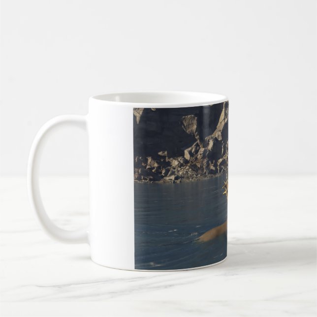 11oz mug with "Cariboo Crossing" image (Left)
