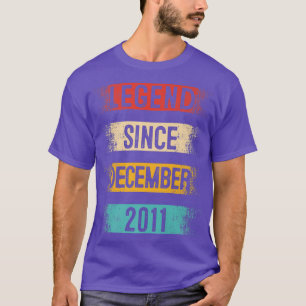 11st birthday, Retro Vintage Legend Since December T-Shirt