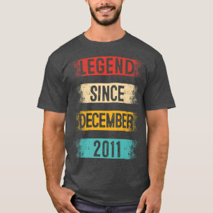 11st birthday, Retro Vintage Legend Since December T-Shirt