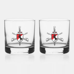 11th ACR Armored Cavalry Regiment Whiskey Glass