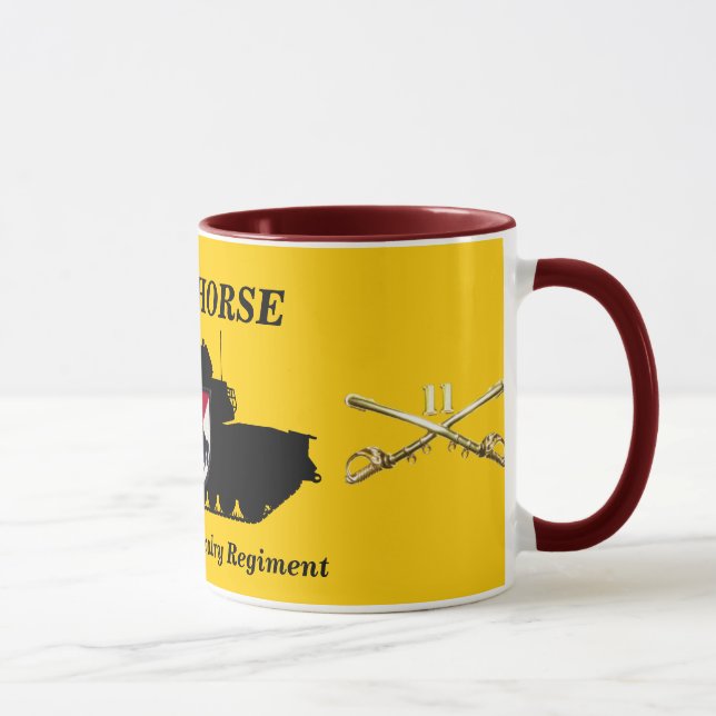 11th ACR M48A3 Patton & Crossed Sabres Mug (Right)